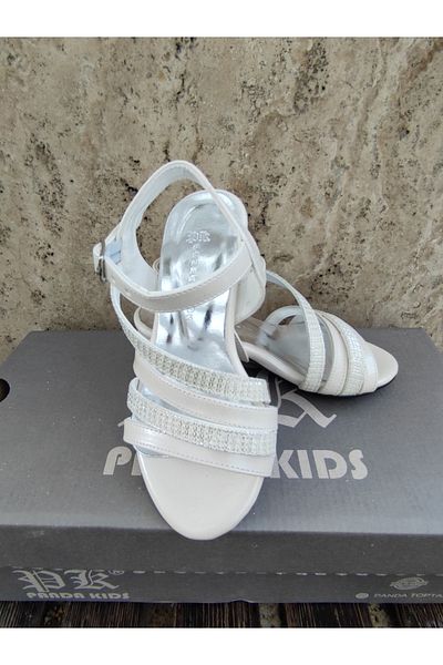 Panda Shoes 26-37 Mărimea 3 Dungi încrucișate Rochie de seară pentru fete Pantofi cu toc