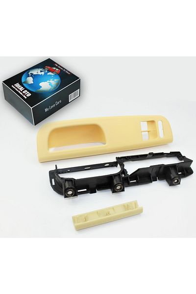 İDEAL OTOMOTİV مجموعة غطاء إطار زر زجاجي لمقبض الباب Vw Passat B5 3b1867179c 3b1867171e, 3b0867171a