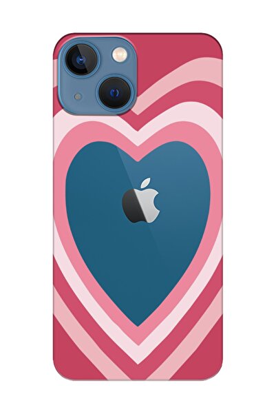 frondcase حافظة هاتف آيفون 13 ميني جمالية شفافة على شكل قلب