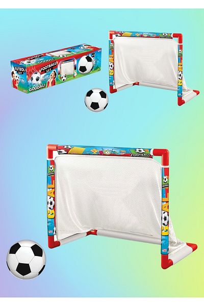 Oyuncakfabrikasi Football Goal - Basketball Hoop Set - Bowling Game Summer Game Set Set of 3
