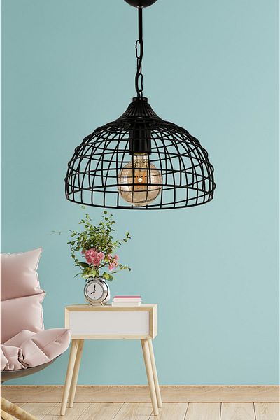 DEDE Single Tuna Pendant Lamp Black Chandelier