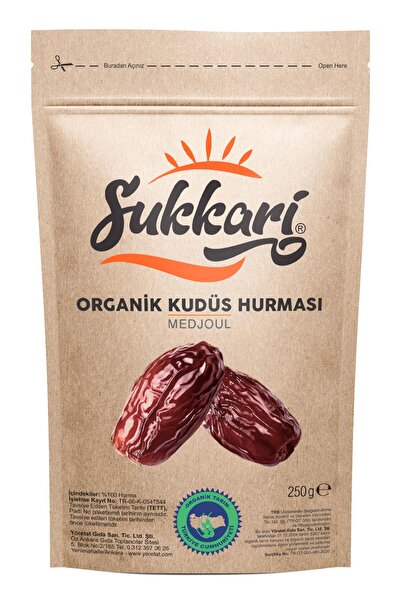 Sukkari Organik Kudüs Hurması 250 gr