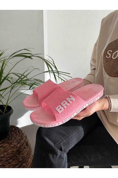 Behtah Kundura Unisex Ανατομική Αντιολισθητική Σόλα Μπάνιου Πισίνα WC Καθημερινές Παντόφλες Brn