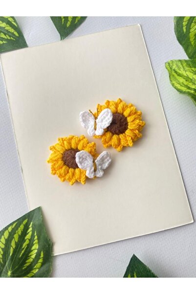 Kadın Girişimciler Atölyesi Set de catarame snap floarea soarelui și fluture ...