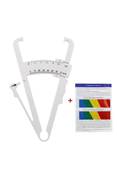 OEM Fitness Için Vücut Plastik Skinfold, Yağ Ölçer,yağ Kaliper, Caliper 17 Cm (beyaz, Whıte)