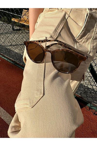 SOLİVAGANT Katreninzeyli Petta Leopard Brown Sunglasses