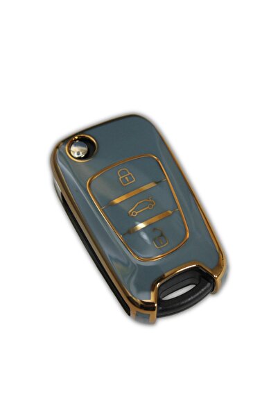 sarıalarm Premium Auto Key Case For Kia - Hyundai - Gray