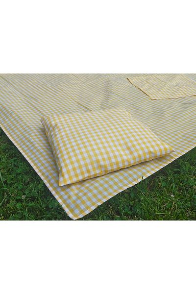 Angels' Collection Yellow Gingham Picnic Set 5 Pieces