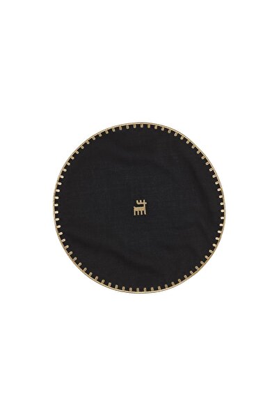 Karaca Home 50.yıl Yuvarlak Amerikan Servisi Siyah Gold