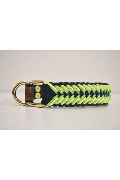 minart design Phosphorescent Green Detailed Knitted Dog Collar Ts1045