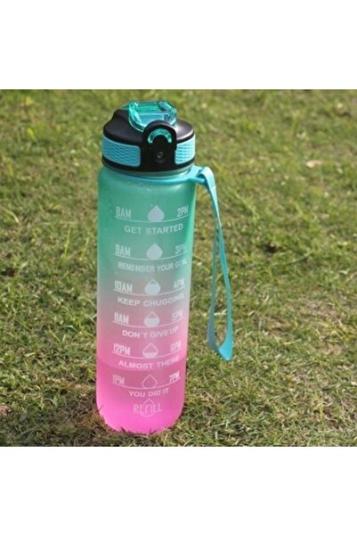 Microcase Motivasyonel Hatırlatmalı 1 Litre Su Matarası-al3724