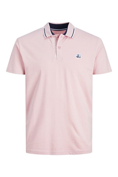 Jack & Jones Poloshirt LOGAN Polo Kurzarmshirt, Kontraststreifen und Logo-Details