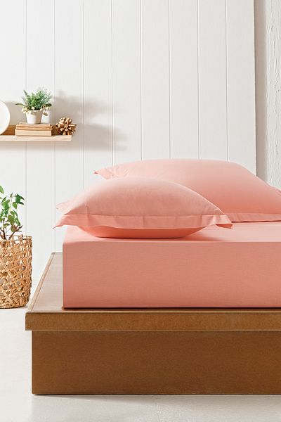 Puffy ملاءة مطاطية فردية من Naturalis Ranforce - Terracotta