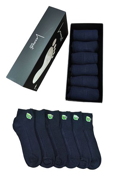 Leement socks Мъжки бамбукови безшевни къси ботуши с 6 чифта чорапи, плетени от най-високо качество Lacoste
