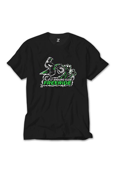 Z zepplin Tricou negru Motocross Enduro Club