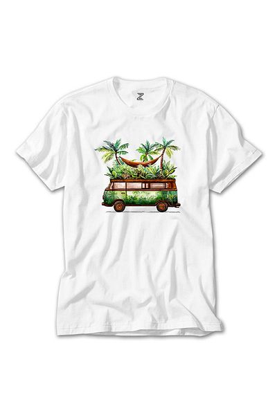 Z zepplin Λευκό μπλουζάκι Volkswagen Jungle Van