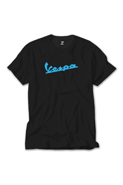 Z zepplin Μπλουζάκι Vespa Text Μπλε Μαύρο
