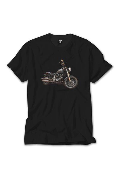 Z zepplin Μαύρο T-Shirt Harley Davidson Street