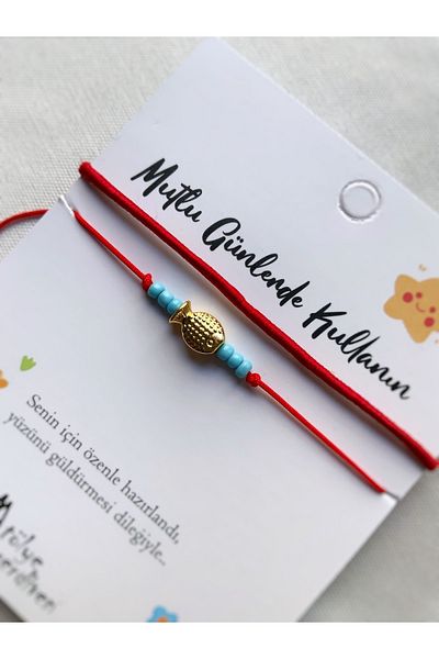 Atölye Merdiven Red Fish Red Elegant Abundance Bracelet Abundance Bracelet Red Bracelet
