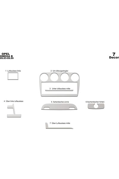 meriç cockpit design ميريتش ®   أوبل أوميجا بي توربيدو أمامي مطلي بالألمنيوم ...