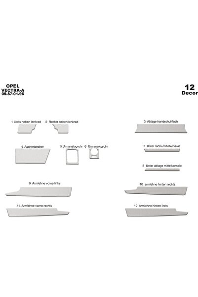 meriç cockpit design ميريك® أوبل فيكترا أوبل A الطوربيد الأمامي من الألومنيوم...