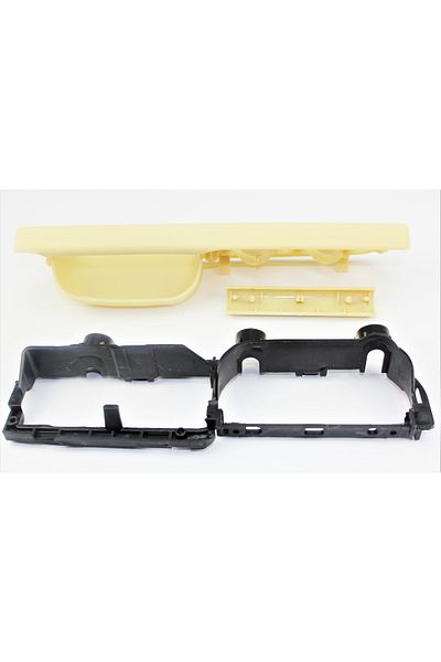 İDEAL OTOMOTİV Vw Passat B5 Cream Door Handle Glass Button Frame Cover Set (4-Door Vehicles) 3b1867179c, 3b1867171e