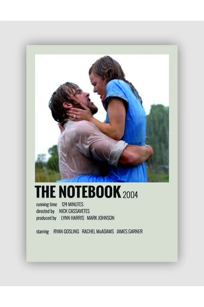 fırsatlar diyarı The Notebook Film Info Card Bilgi Kartı Duvar Posteri