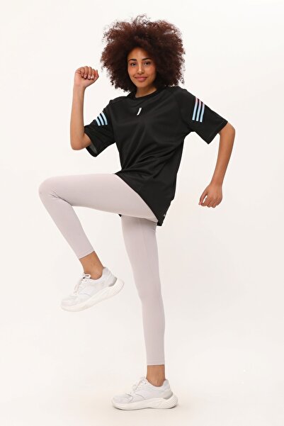 GENIUS STORE Store Kadın Spor Tişört Baskılı Fitness, Antrenman Fit