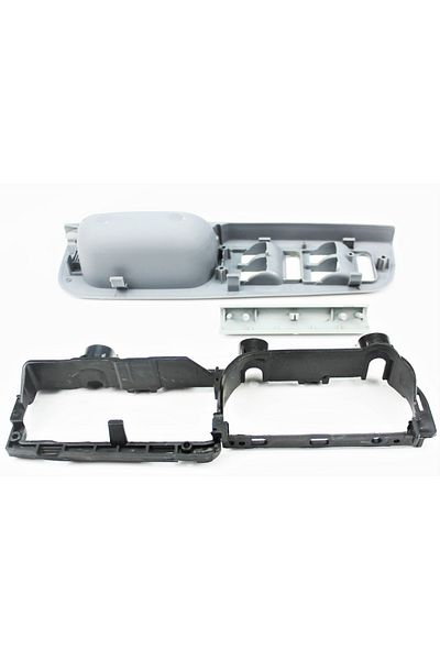İDEAL OTOMOTİV Vw Passat B5 Gray Door Handle Glass Button Frame Cover Set (4-Door Vehicles) 3b1867179c 3b1867171e