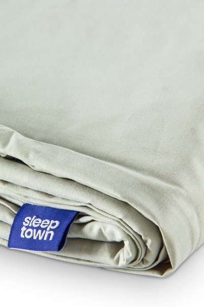 Sleeptown Celia Cotton Luxury Washable Seasonal Hotel Duvet Cover Double Duvet Cover - Mint Green