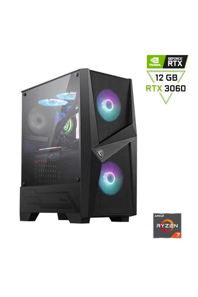 MSI Amd Ryzen 7 5700x / Rtx 3060 / 16gb Ddr4 / 500gb 3300-3100 Mb /s M2 Ssd /...