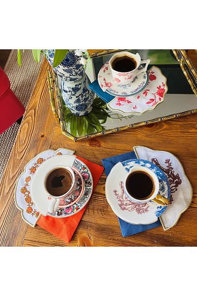 ge living Hybrid Compatible Decorative Blue Cocktail Napkin (1 Piece)