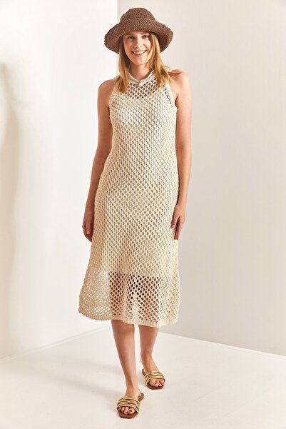 Bianco Lucci Dámské lemované pletené šaty