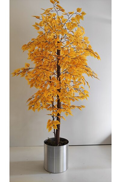 RUZGARCİCEK Rüzgar Yapay Çiçekçilik 180 Cm Sarı Hazan Çınar Ağacı