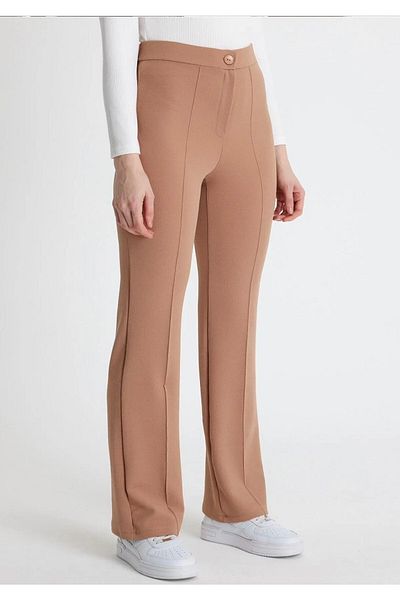 VOLT CLOTHİNG Women's Lycra Wide Leg Trousers