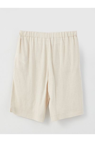 LC Waikiki Bequeme Damen-Shorts aus Leinenmischung – schlichtes Design