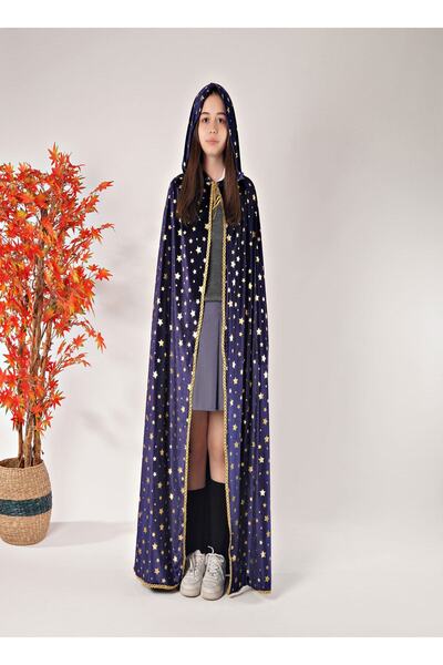 Beşik Kostüm Kapşonlu Yıldız Pelerin