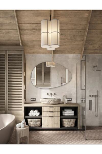 CG HOME Asimetrik Ayna, Dekoratif Ayna, 90x60, Konsol Aynası, Dresuar Aynası,...