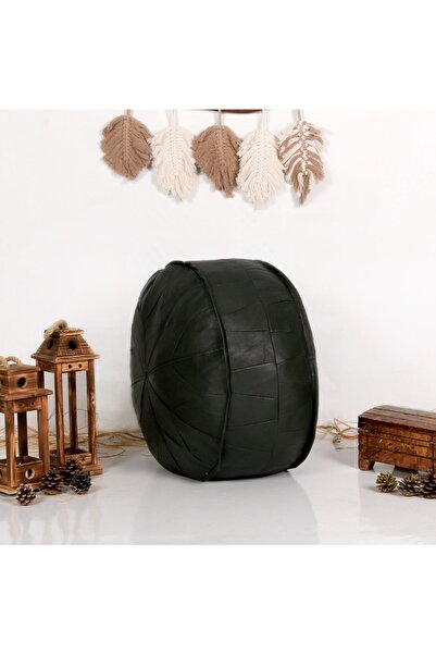 Ottoman Pouffe Şok Fiyat Açılışa Özel %50 Off! Art Deco El Yapımı Hakiki Deri...
