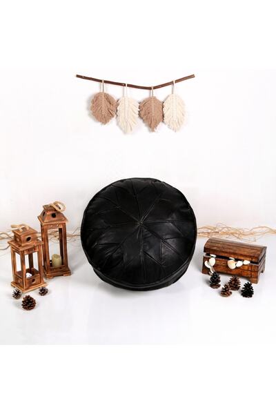 Ottoman Pouffe Şok Fiyat Açılışa Özel %50 Off! Art Deco El Yapımı Hakiki Deri...