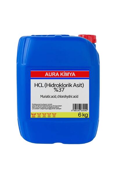 Aura Kimya Hcl (hidroklorik Asit) 6 Kg %37