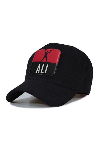 Trucker Ali Model Hat - Replaceable Leather Patch - Cotton - Unisex - Black