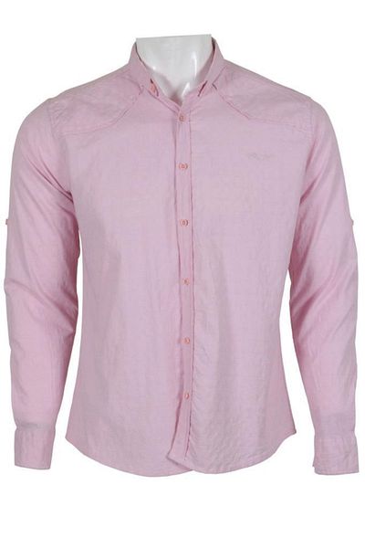Modarar Ανδρικό ροζ πουκάμισο Lycra Slim Fit Rar00775