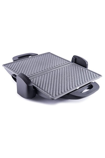 AKSU T34G Ken Grill Antrasit Granit 1800W Izgara Tost Makinesi
