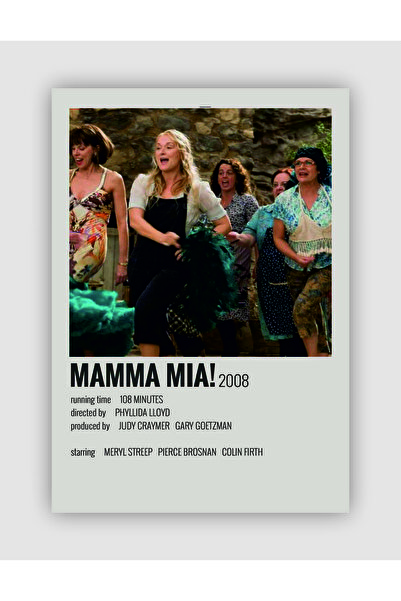 fırsatlar diyarı Mamma Mia! Film Info Card Bilgi Kartı Duvar Posteri