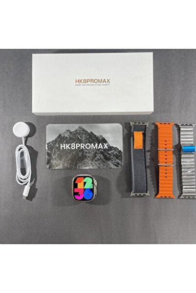 TEKNOVİSA Hk8 Promax Amoled Ekran -trail Kordonlu