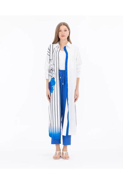 SEÇİL Сорочка-туніка середньої довжини з квітковим візерунком