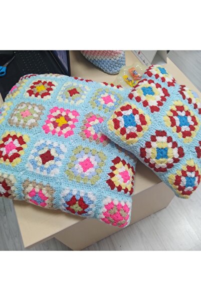 GONCA CONCEPT El Emeği Kırlent Ve Kılıf 2'li Takım