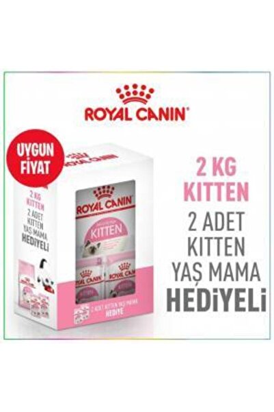 Royal Canin Kitten Bundle / Kitten Yavru Kedi Maması 2 Kg + Pouch Yaş Mama 85...