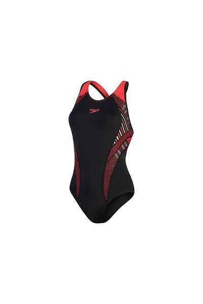 SPEEDO Plmt Pt Lnbk Women's Swimsuit 8-00305414841 Black
